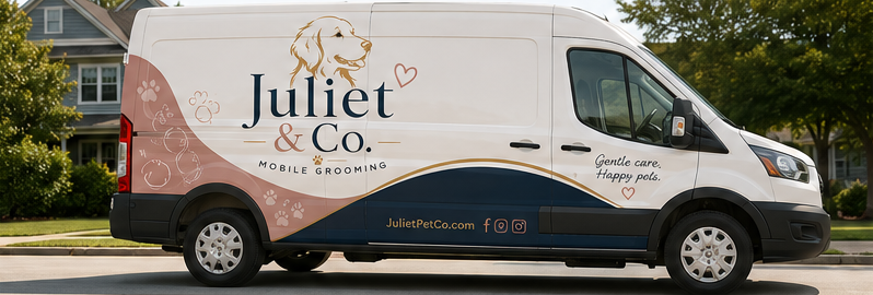 Juliet & Co. mobile grooming van